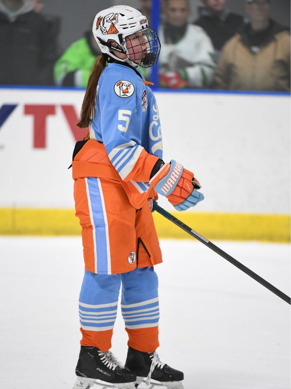 Cameron Cadena wearing the captain's C